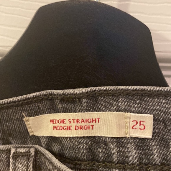 Washed straight wedge Levi jeans - Picture 4 of 4